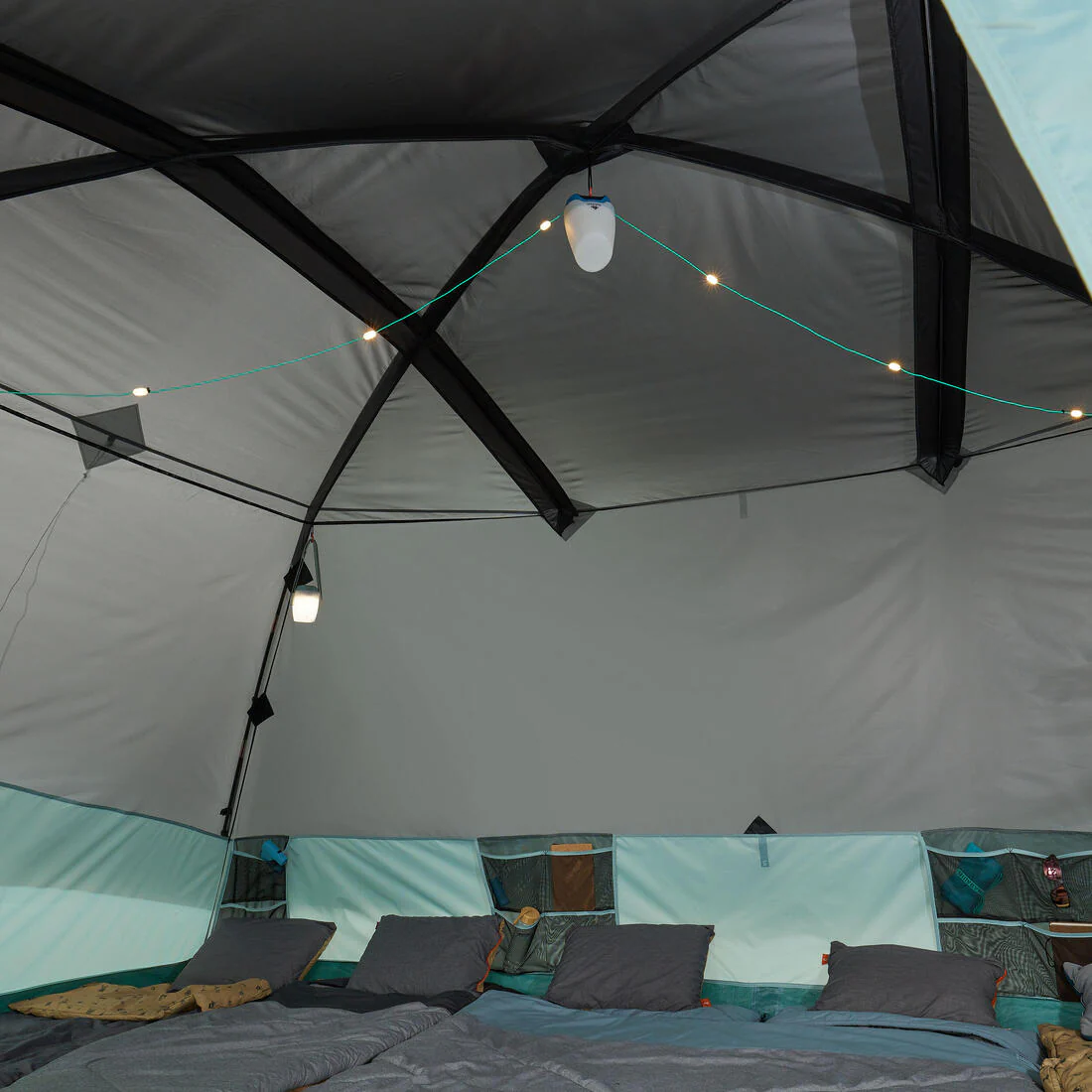 Camping tent with poles - Arpenaz 6 ULTRAFRESH - 6 Person - Image 17