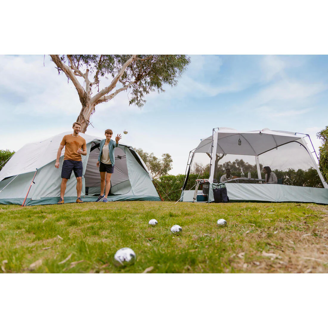 Camping tent with poles - Arpenaz 6 ULTRAFRESH - 6 Person - Image 2