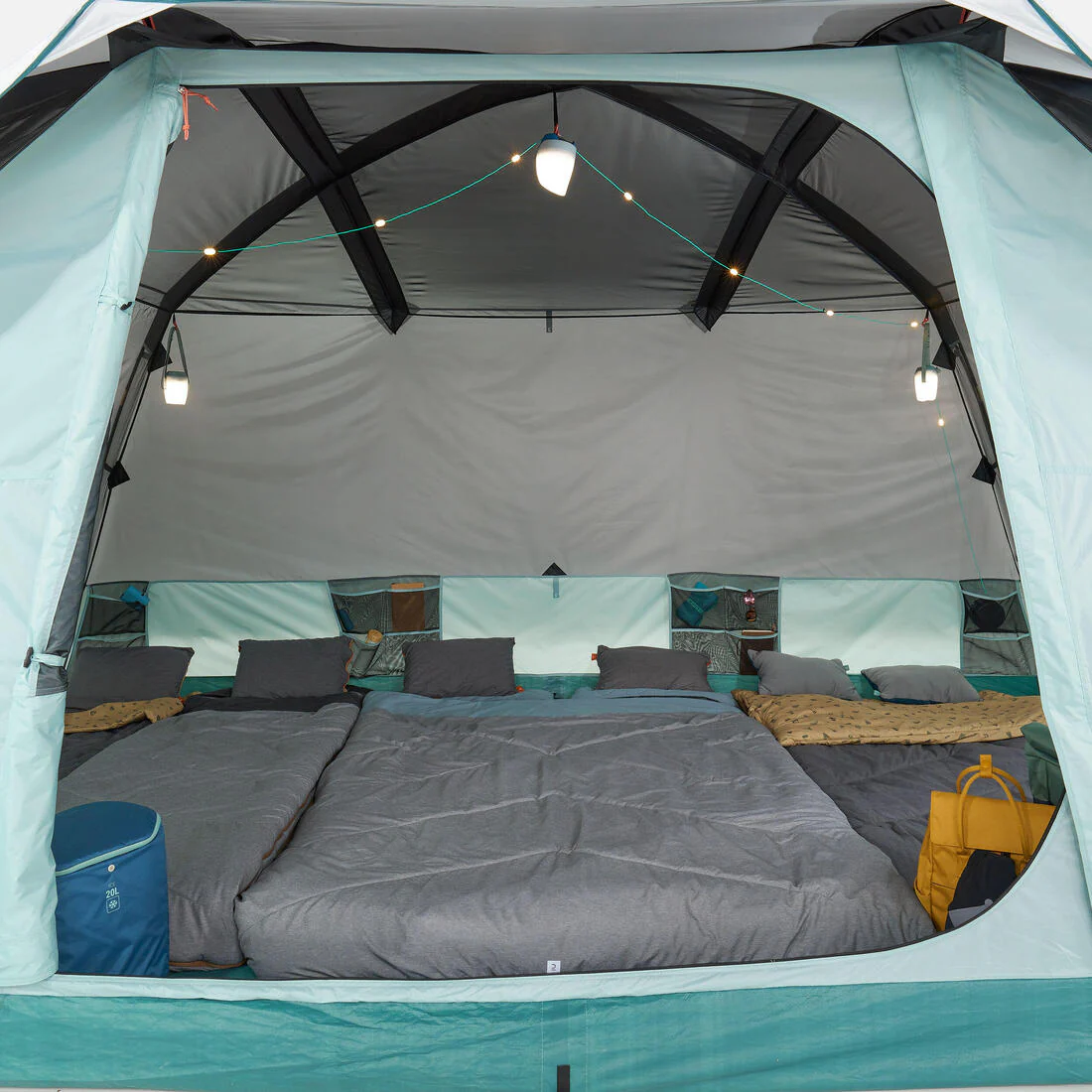 Camping tent with poles - Arpenaz 6 ULTRAFRESH - 6 Person - Image 7