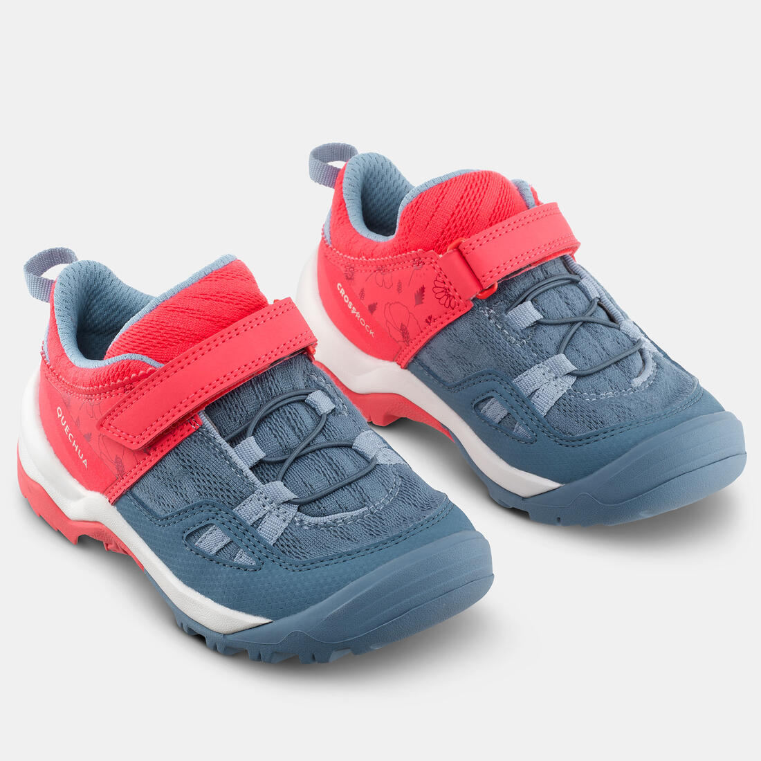 Children's Hiking Boots with Riptab System Crossrock Size C6½ to 1½ - pink blue - Image 4