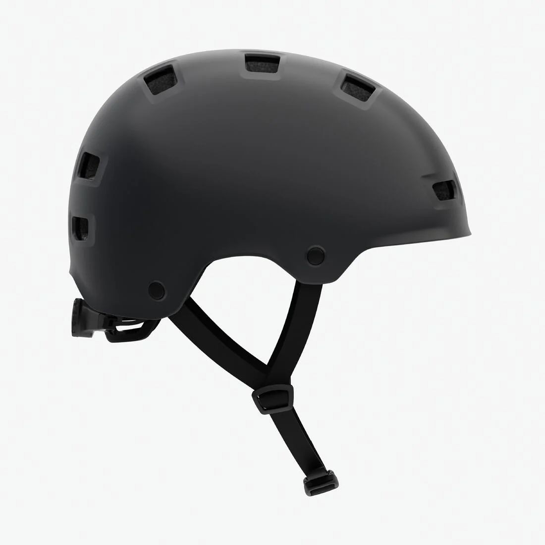 Children's round bicycle helmet 47-59 cm, Move 100 - Black - Image 3