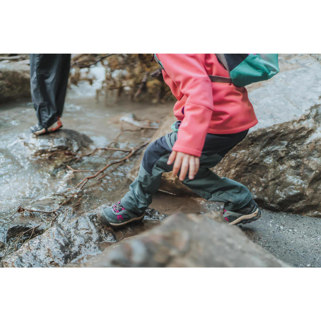 Children's waterproof walking shoes - CROSSROCK MID blue - size jr. 10 - ad. 2 - Image 10