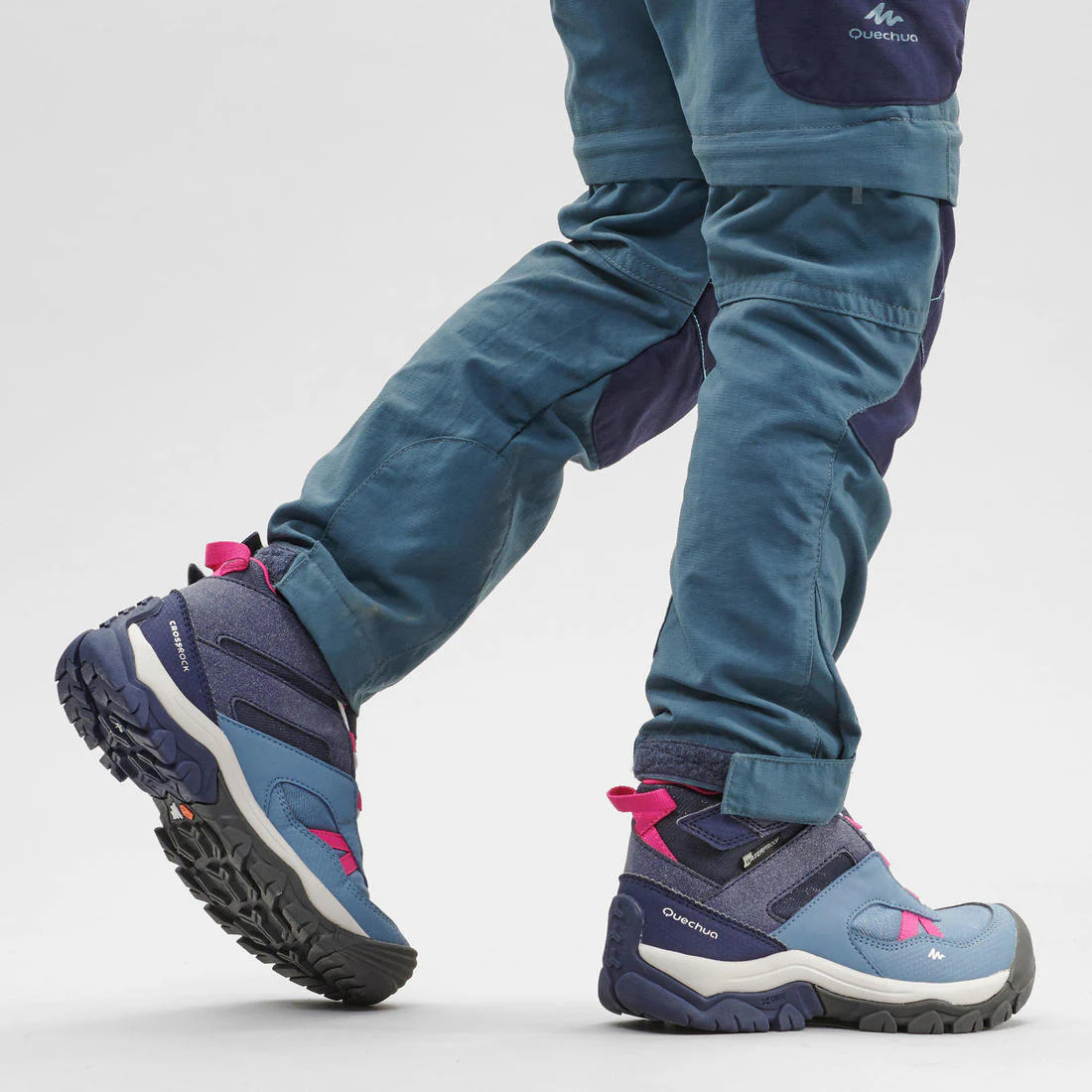Children's waterproof walking shoes - CROSSROCK MID blue - size jr. 10 - ad. 2 - Image 7
