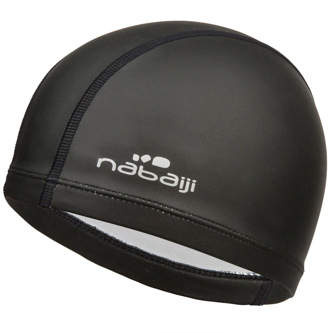 Coated mesh swim cap - Plain fabric - Size L - Black - Image 8