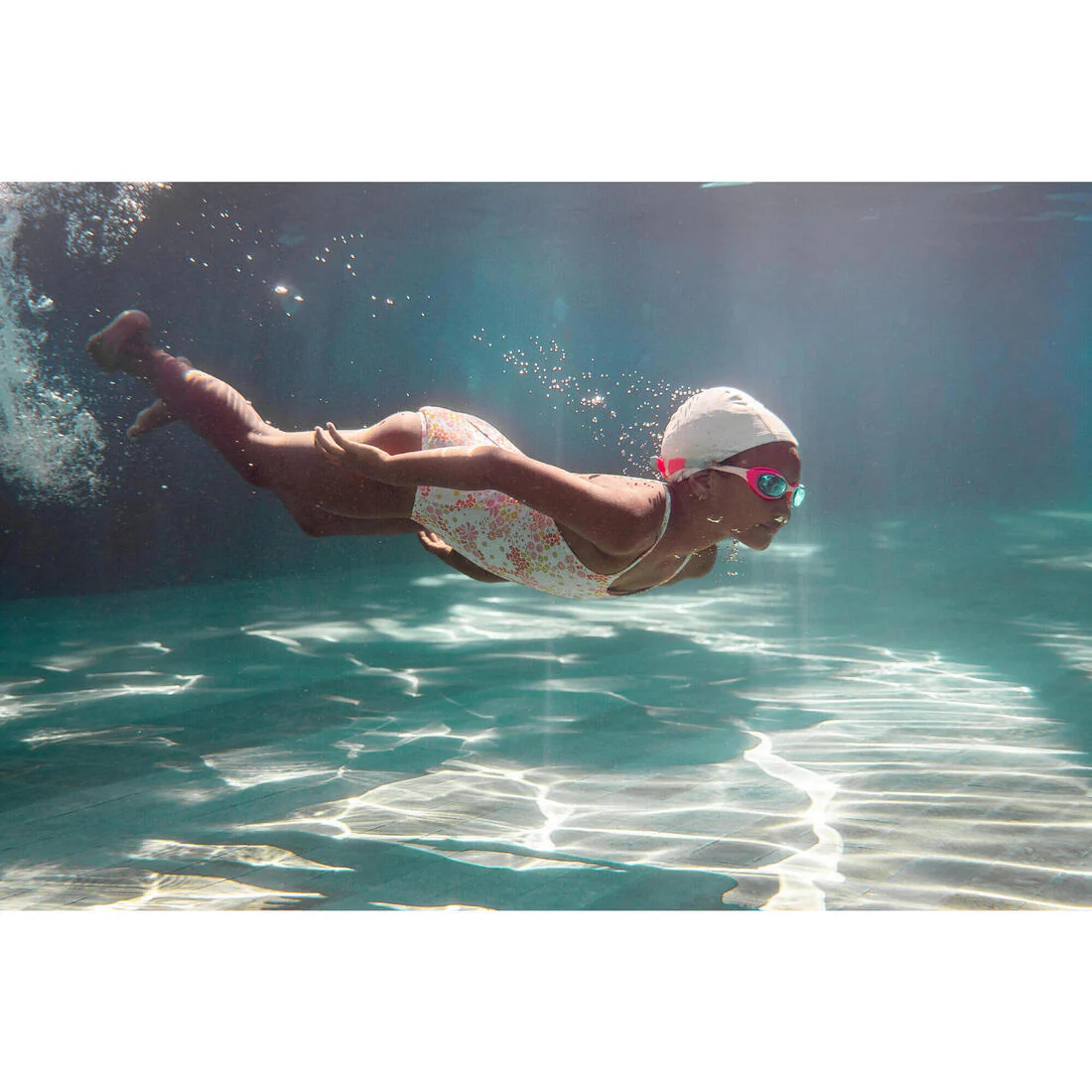 Coated mesh swimming cap - Printed fabric - Size S - Shark - Image 12
