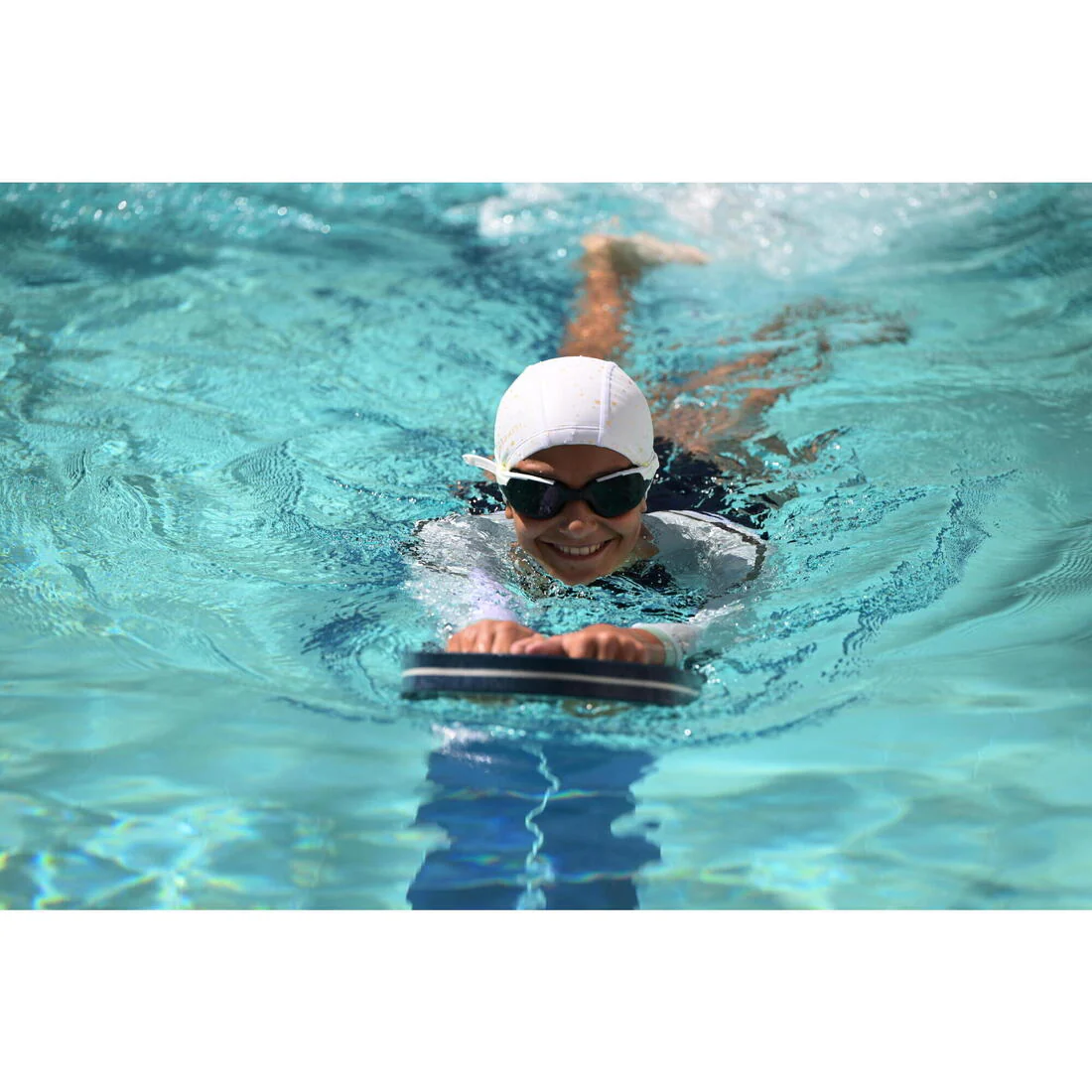 Coated mesh swimming cap - Printed fabric - Size S - Shark - Image 19
