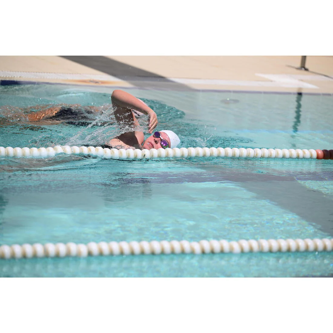 Coated mesh swimming cap - Printed fabric - Size S - Shark - Image 20