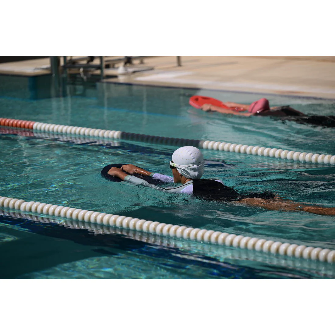 Coated mesh swimming cap - Printed fabric - Size S - Shark - Image 21