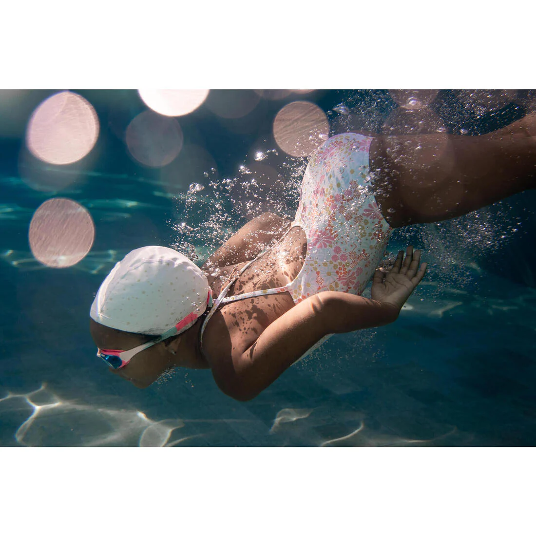 Coated mesh swimming cap - Printed fabric - Size S - Shark - Image 8