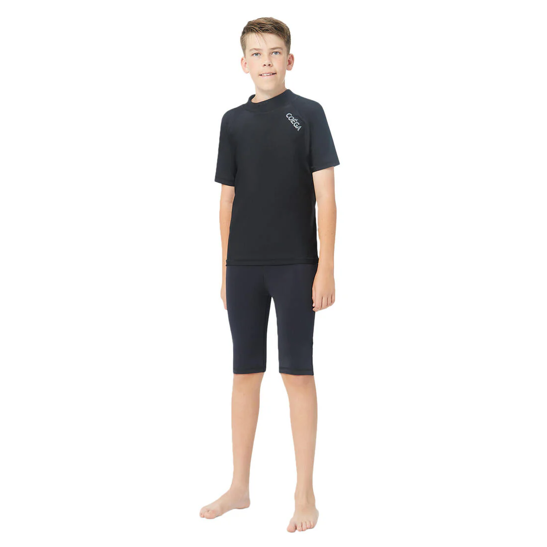 COEGA Boys UPF 50+ Swim Jammers - Solid Black