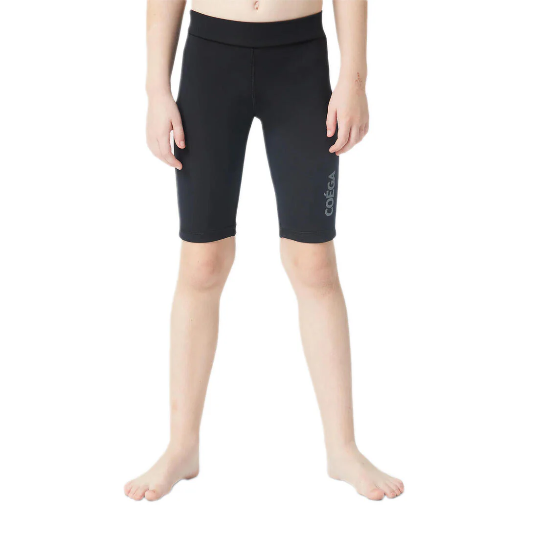 COEGA Girls UPF 50+ Long Swim Shorts - Solid Black