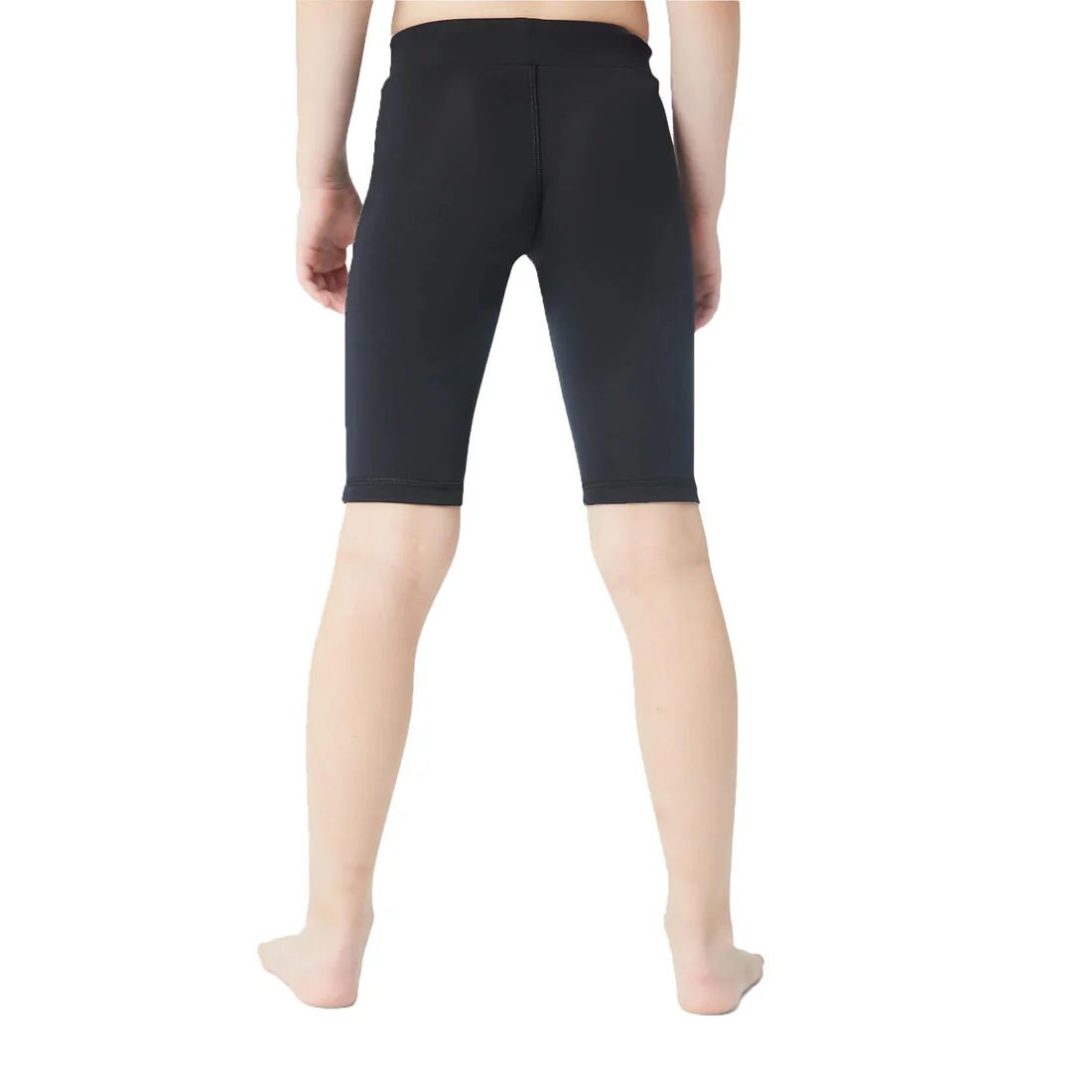 COEGA Girls UPF 50+ Long Swim Shorts - Solid Black - Image 3