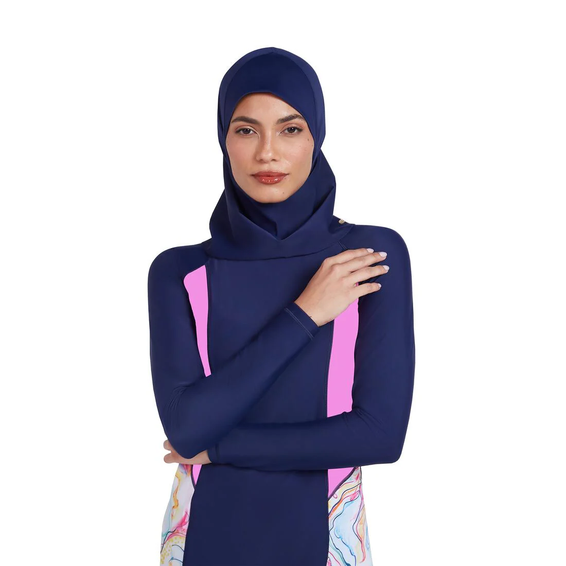 COEGA Ladies UV 50+ Multi-Way Swim Shaela - Blue Pink Marble - Image 2