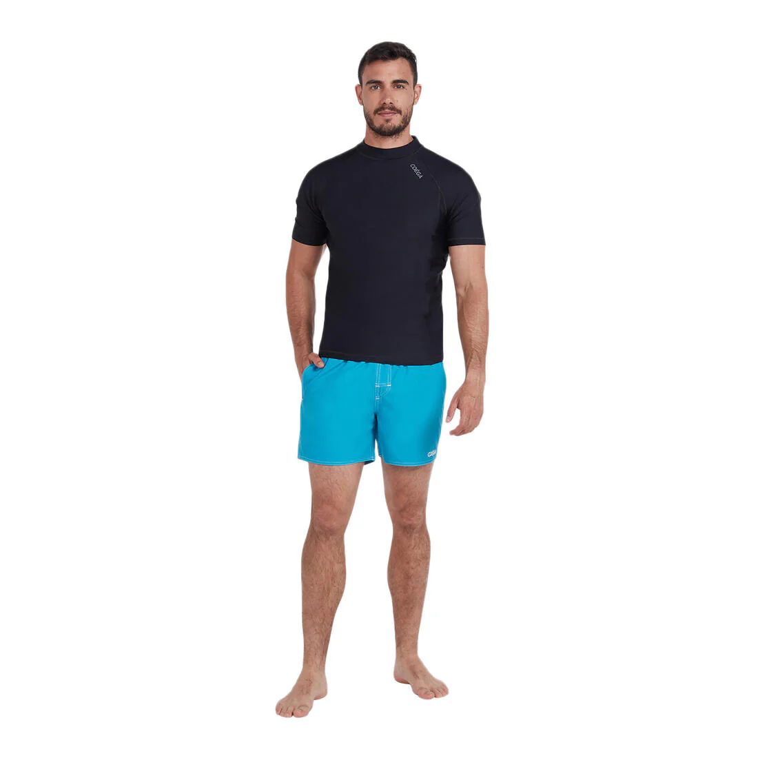 COEGA Men's 16-Inch Lightweight Boardshorts - Carribean Sea