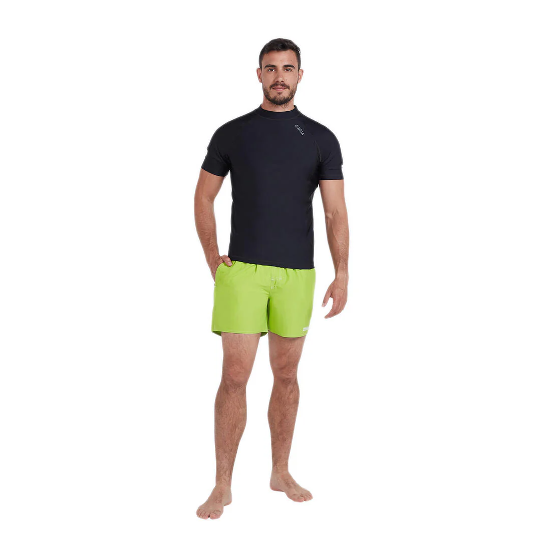 COEGA Men's 16-Inch Lightweight Boardshorts - Lime Green - Image 2