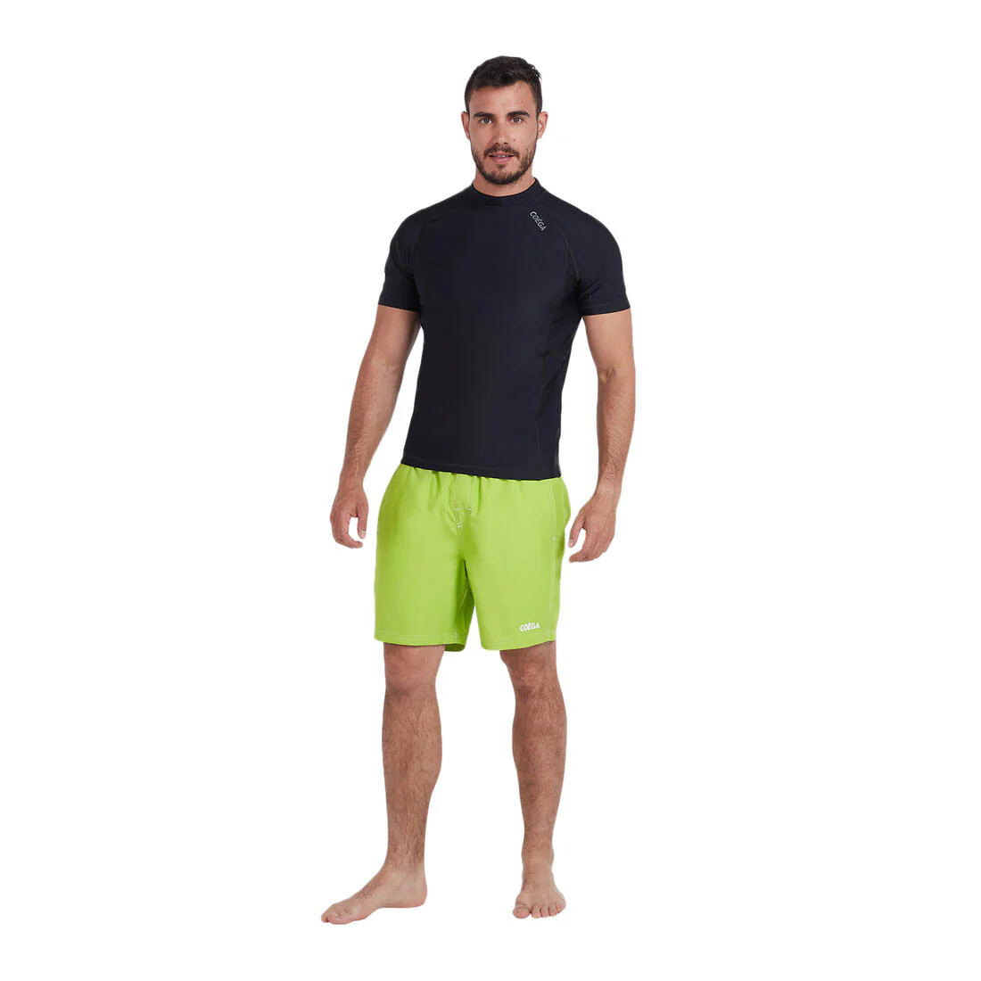 COEGA Men's 18-Inch Lightweight Boardshorts - Lime Green - Image 2