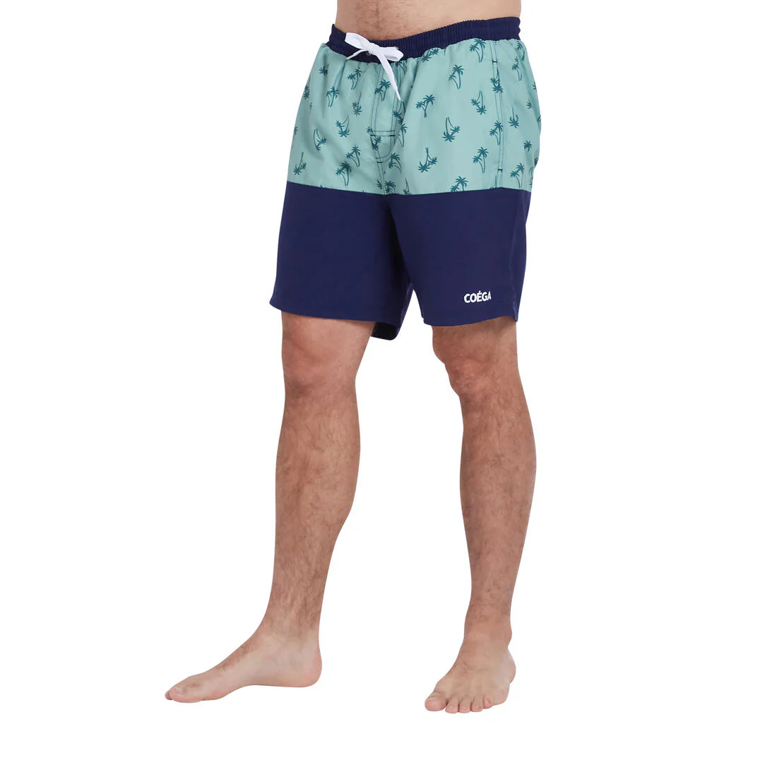 COEGA Men's 18-Inch Lightweight Boardshorts - Navy Spring Palms - Image 2