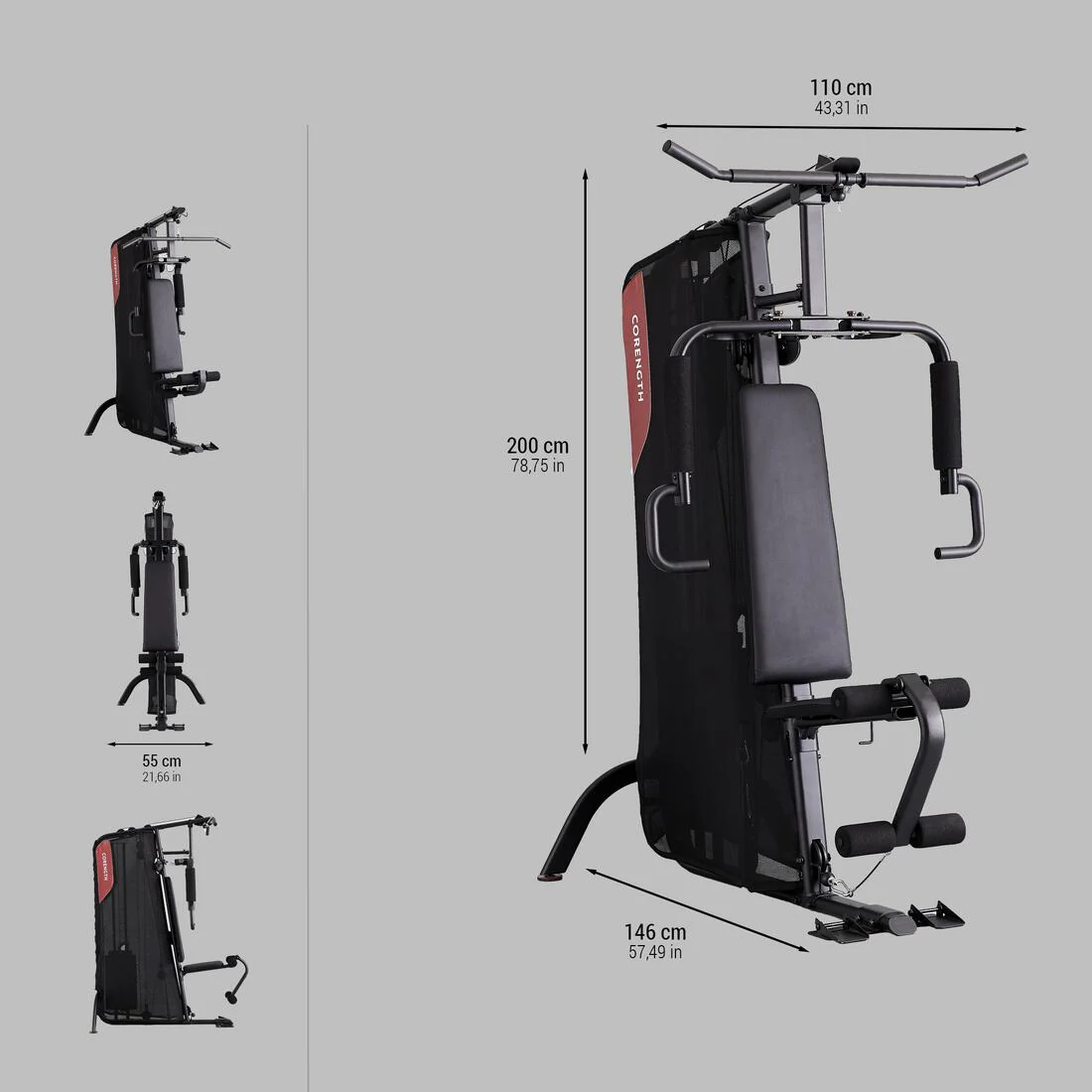 Compact Guided Weight Machine - Home Gym 900 - Image 3