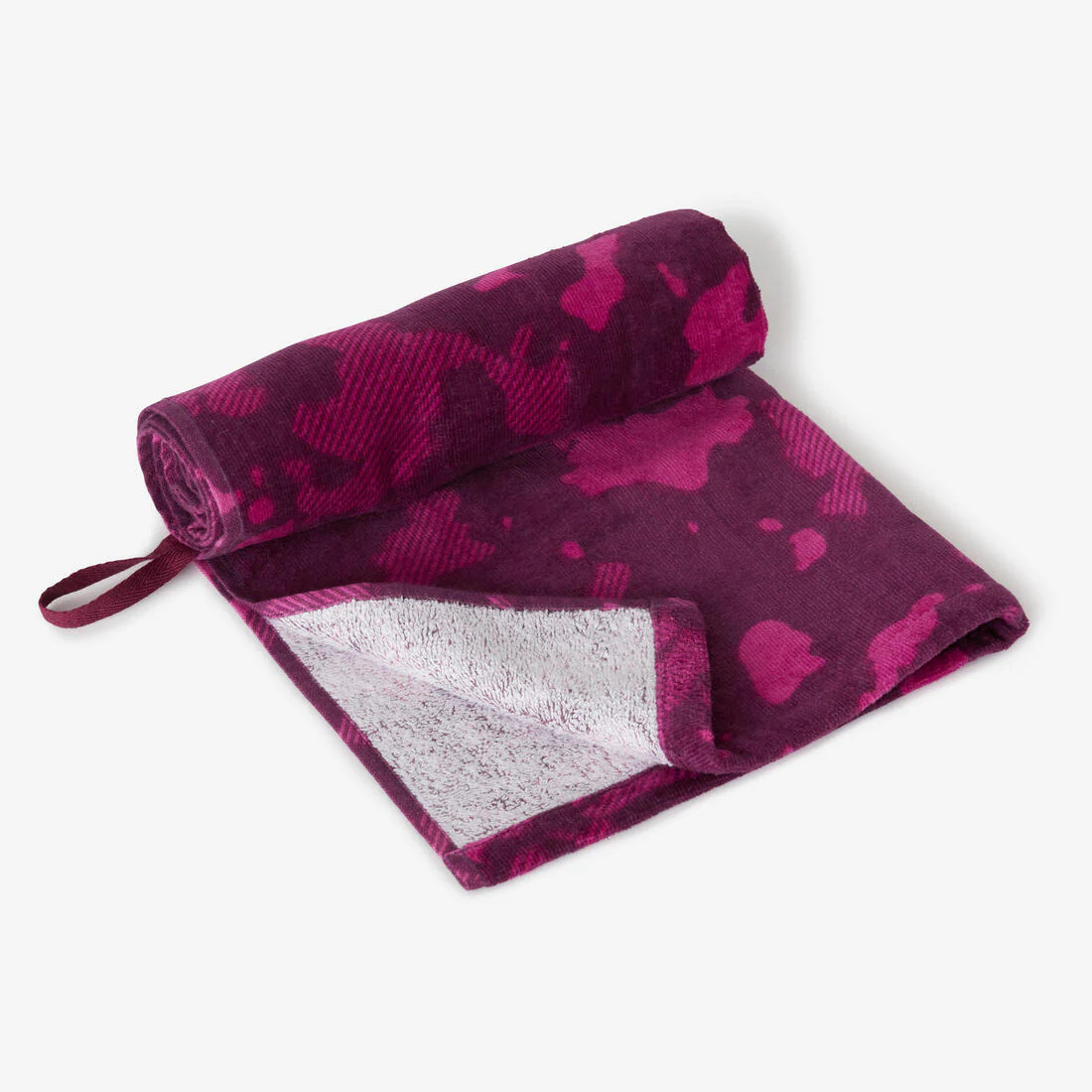 Cotton Fitness Towel Size 50 X 90 cm - Mauve - Image 3