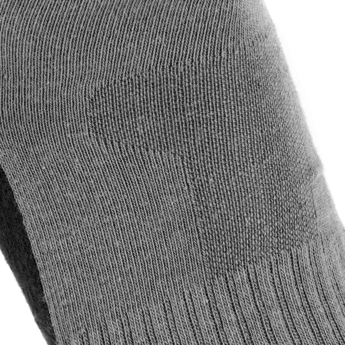 Country walking socks - NH100 High - X2 pairs - grey - Image 3