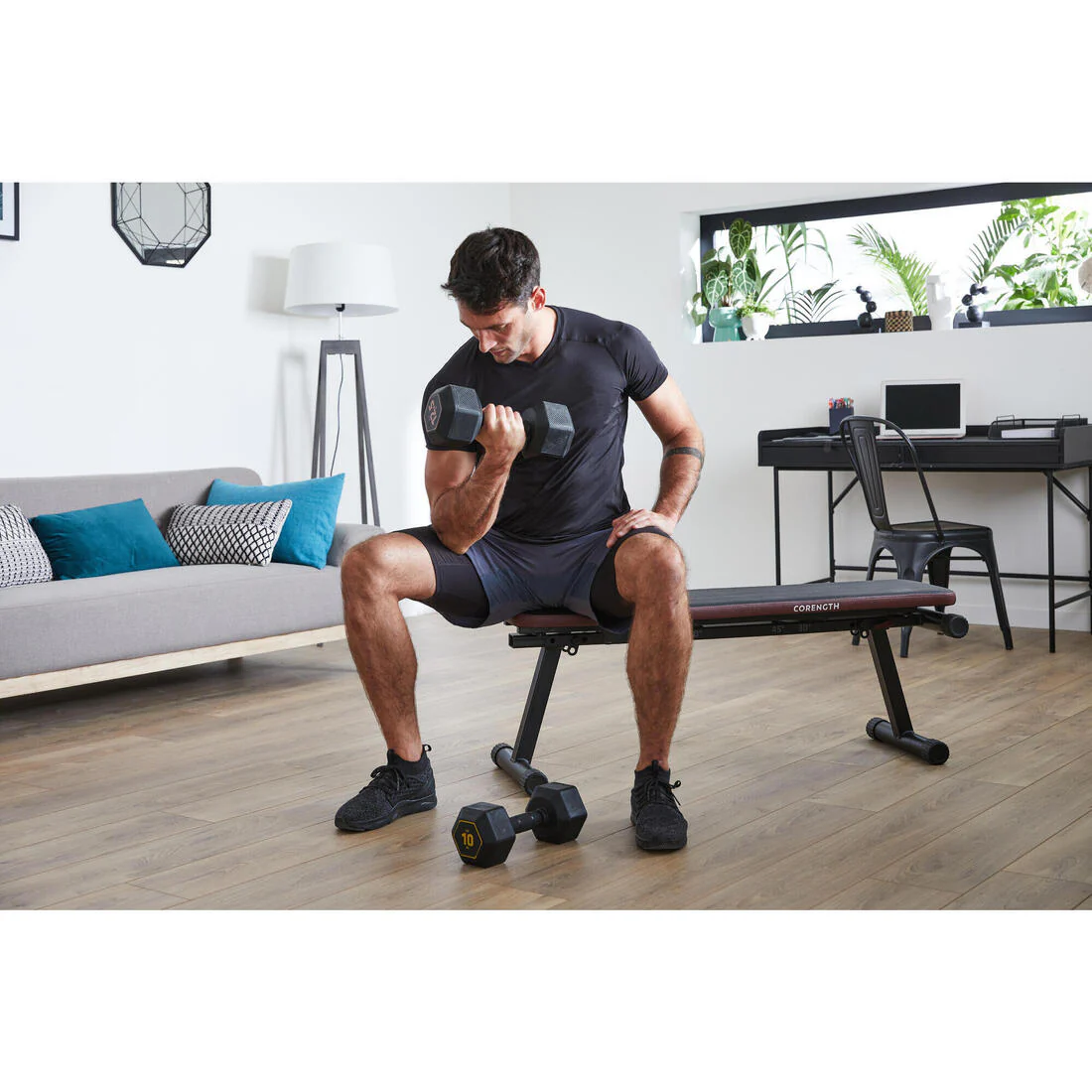Cross Training and Weight Training 12.5 kg Recycled Cast Iron Dumbbell - Image 6