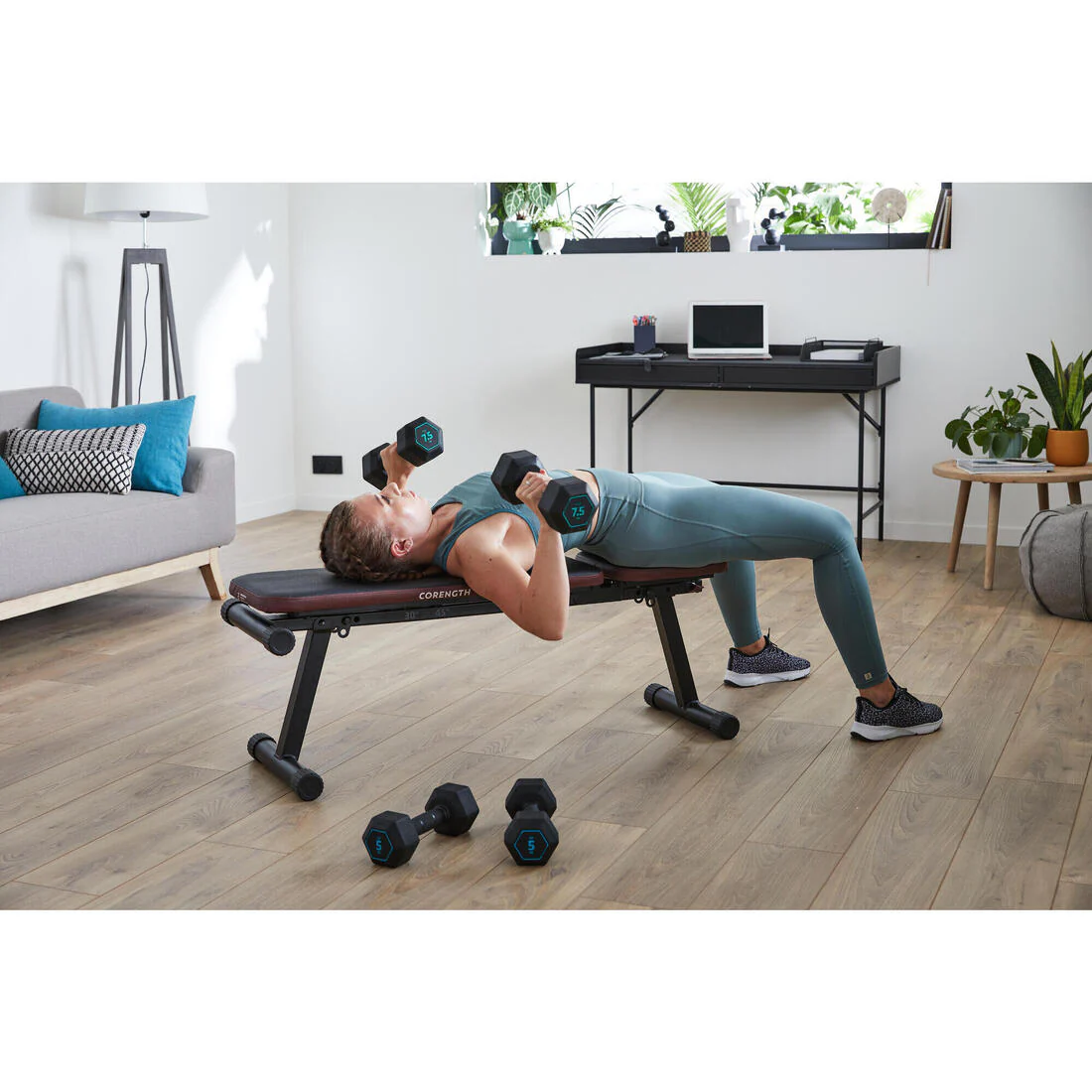 Cross Training and Weight Training 7.5 kg 80% Recycled Cast Iron Dumbbell - Image 10