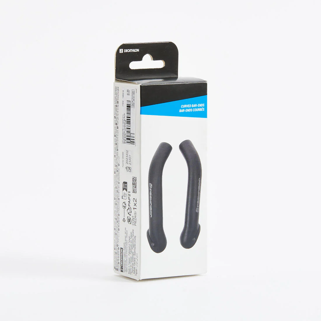 Curved Bar Ends - Black - Image 2
