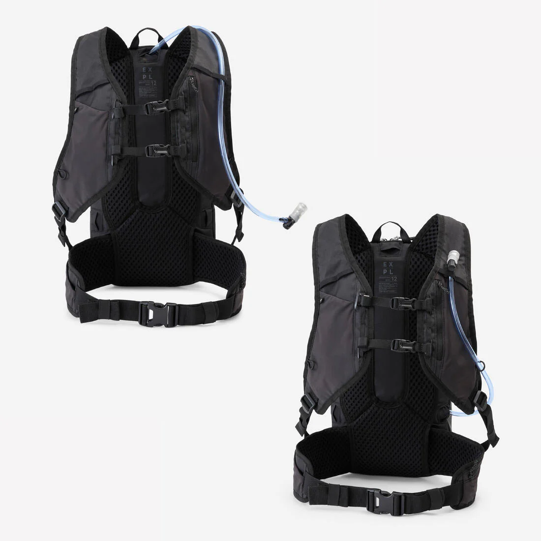 Cycling, Mountain Biking hydration backpack. 12L/2L - Black - Image 2