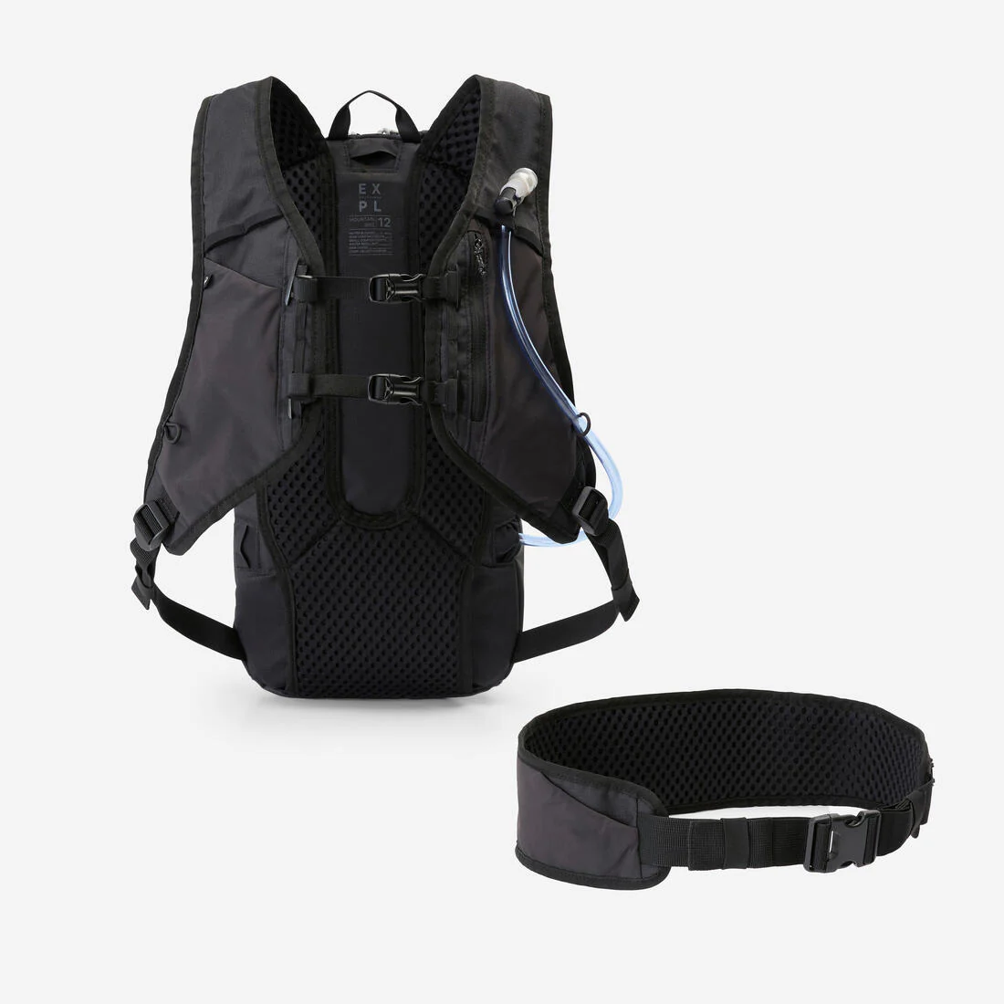 Cycling, Mountain Biking hydration backpack. 12L/2L - Black - Image 6