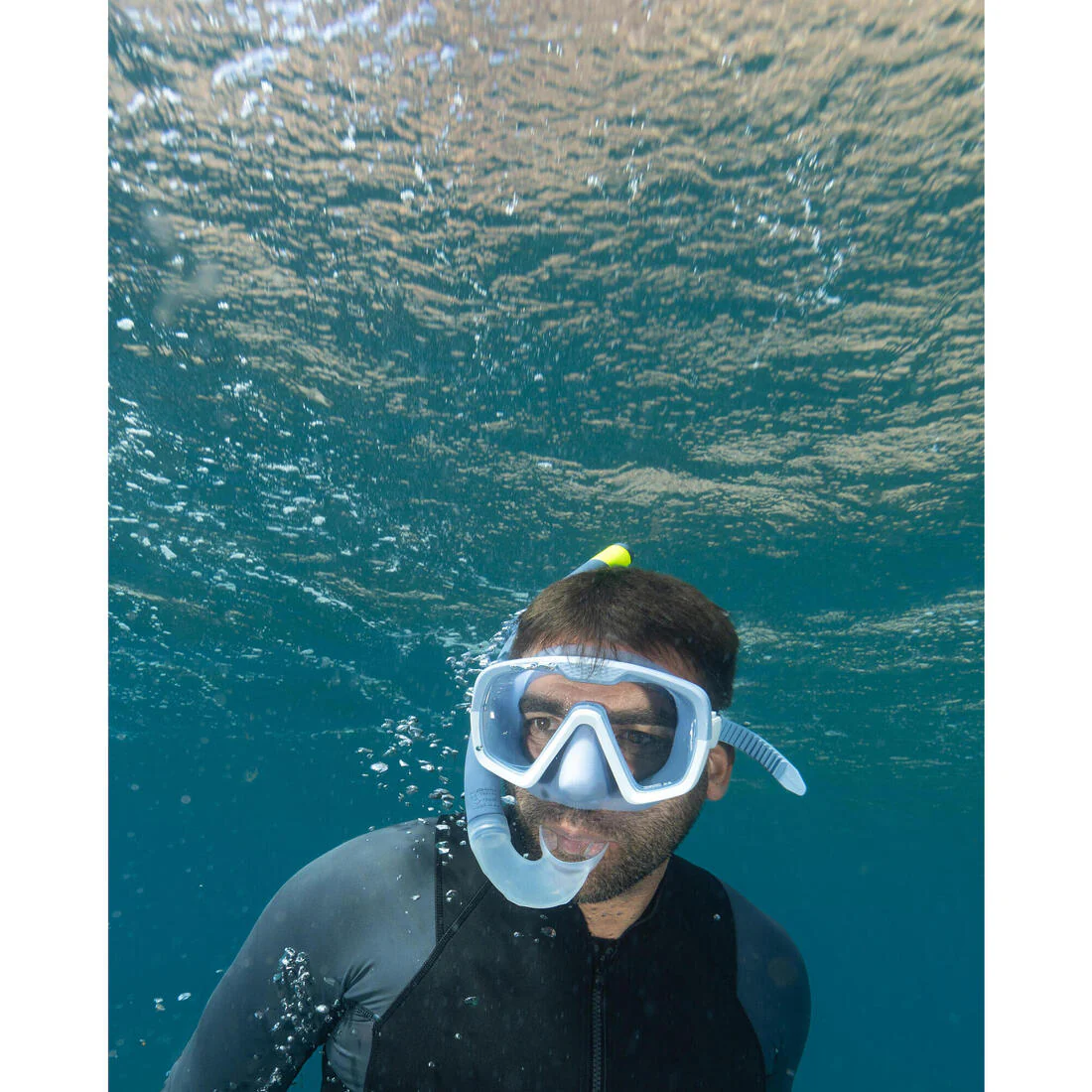Diving Snorkel - 500 Soft Blue - Image 3
