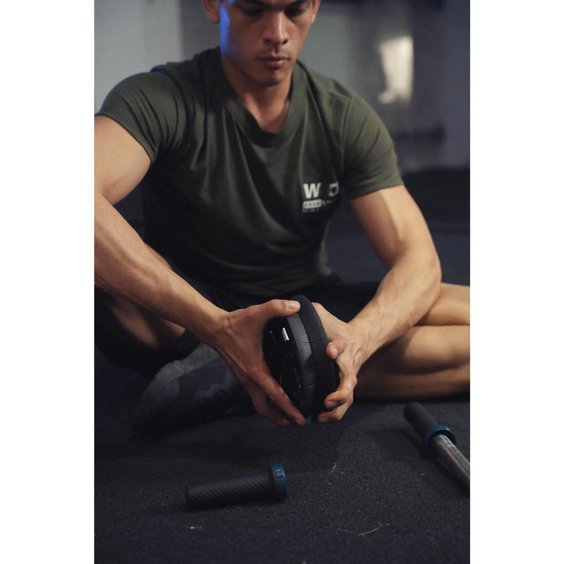 Dual Mode Weight Training Ab Wheel - Black - Image 6