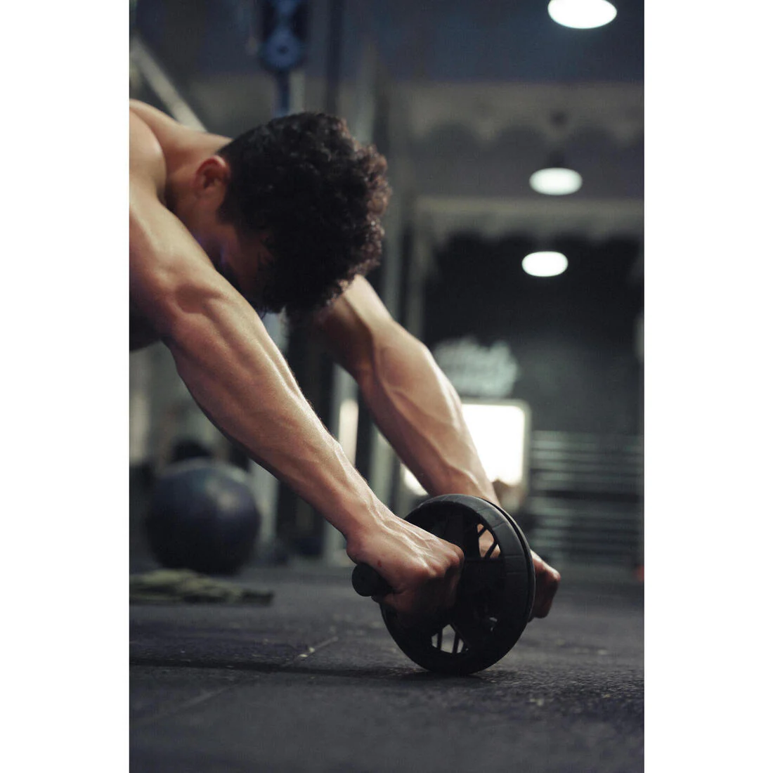Dual Mode Weight Training Ab Wheel - Black - Image 7