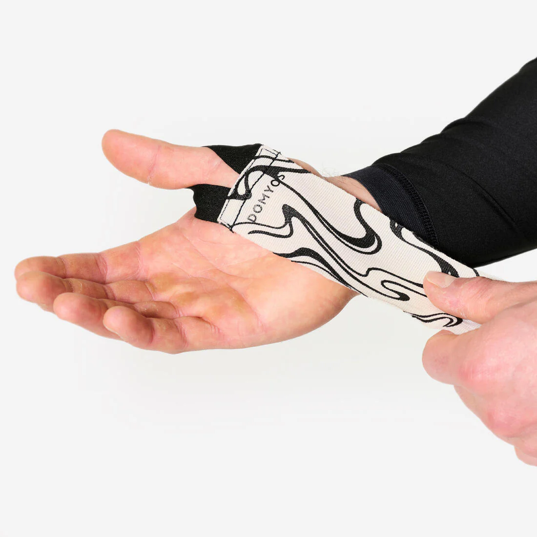 Durable Boxing Wraps 3 m - Off-White/Black - Image 3