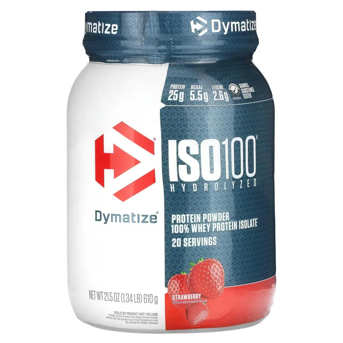 Dymatize ISO100 Hydrolyzed Protein (Strawberry) – 610g