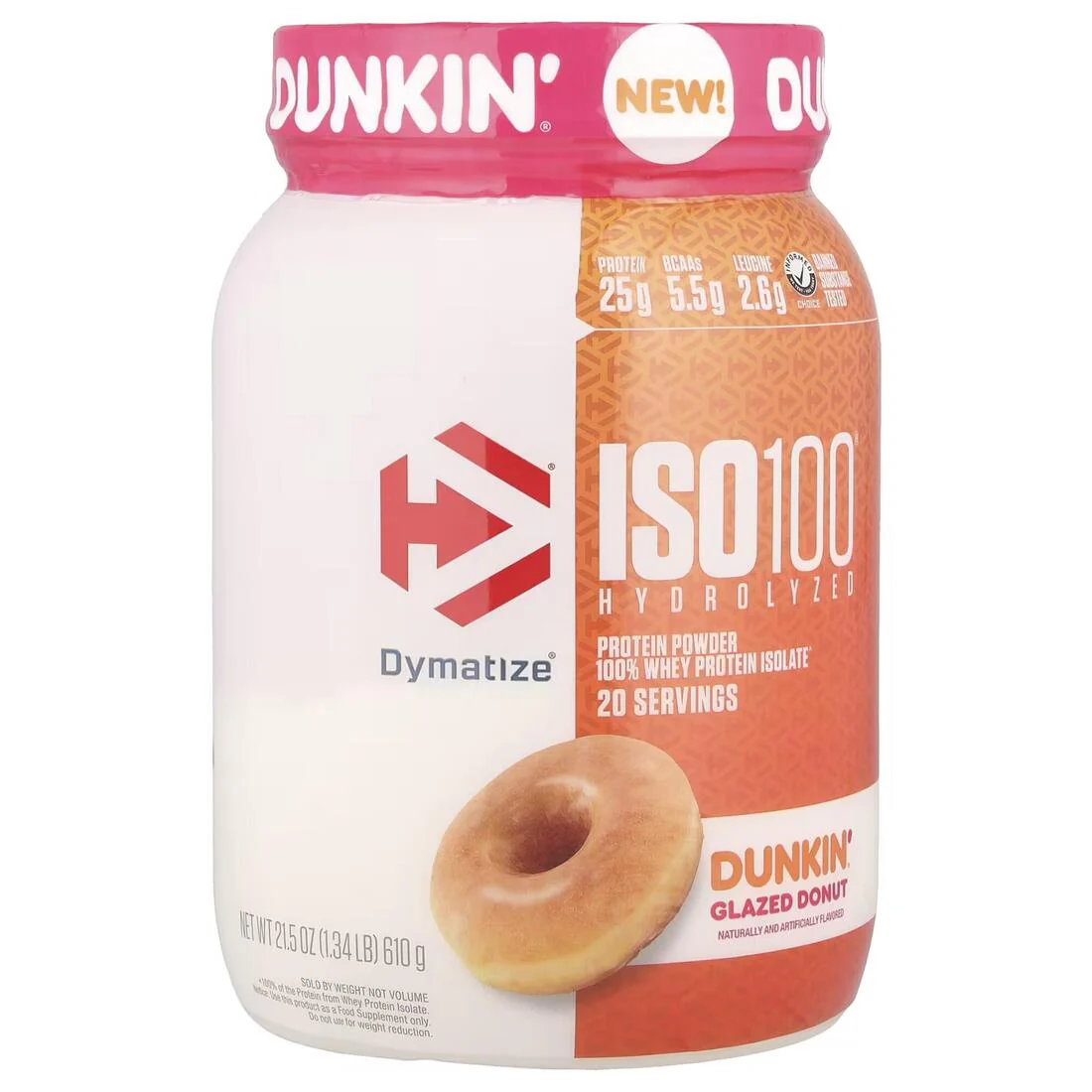 Dymatize ISO100 x Dunkin'™ (Glazed Donut) – 610g