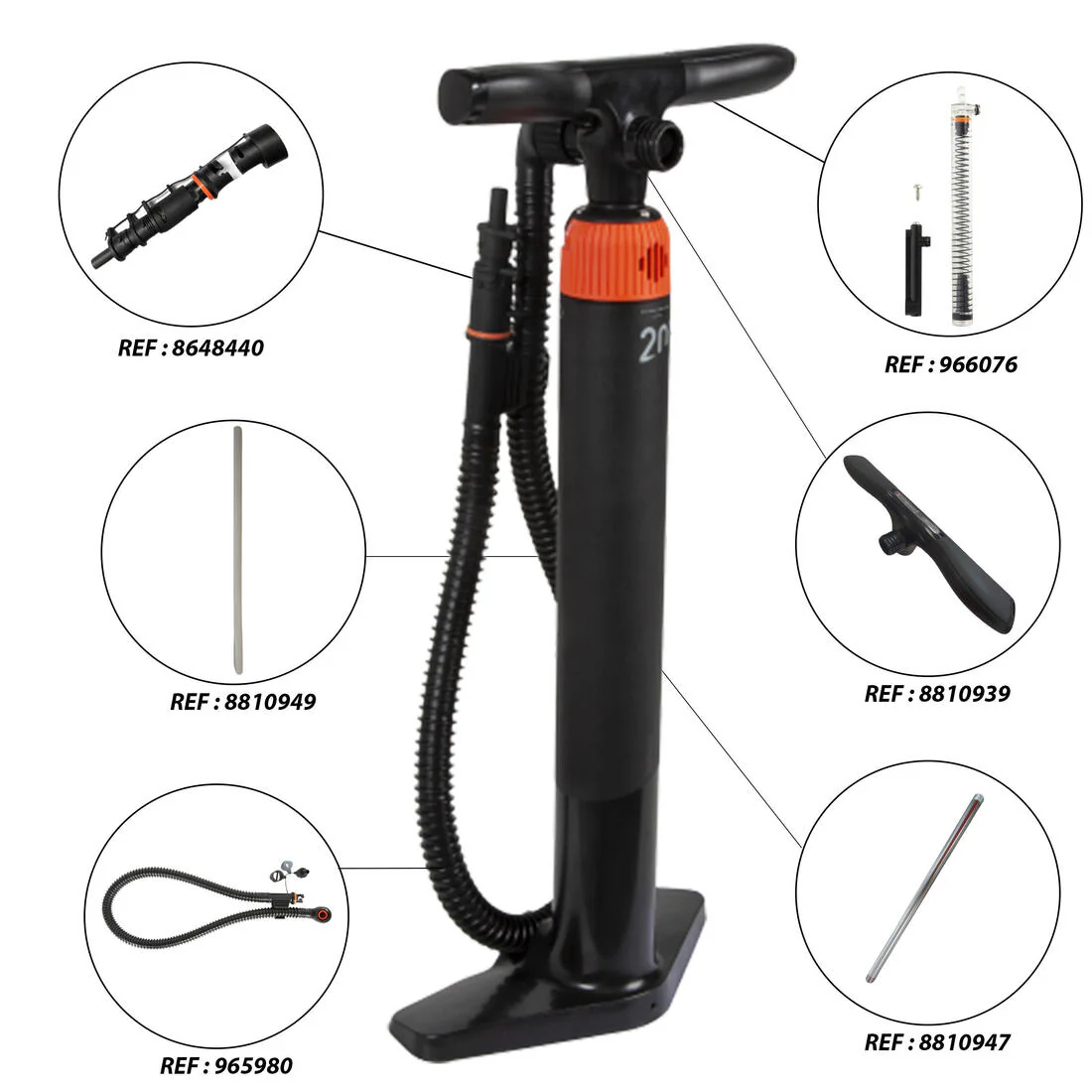 Easy stand-up paddle and kayak dual-action high-pressure easy pump 0-20 PSI - Image 5