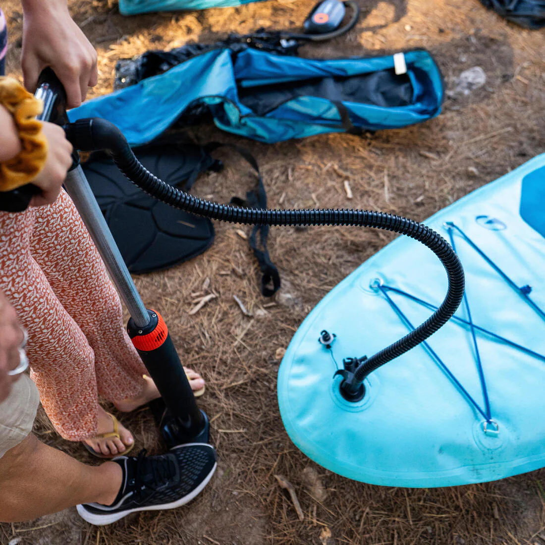 Easy stand-up paddle and kayak dual-action high-pressure easy pump 0-20 PSI - Image 8