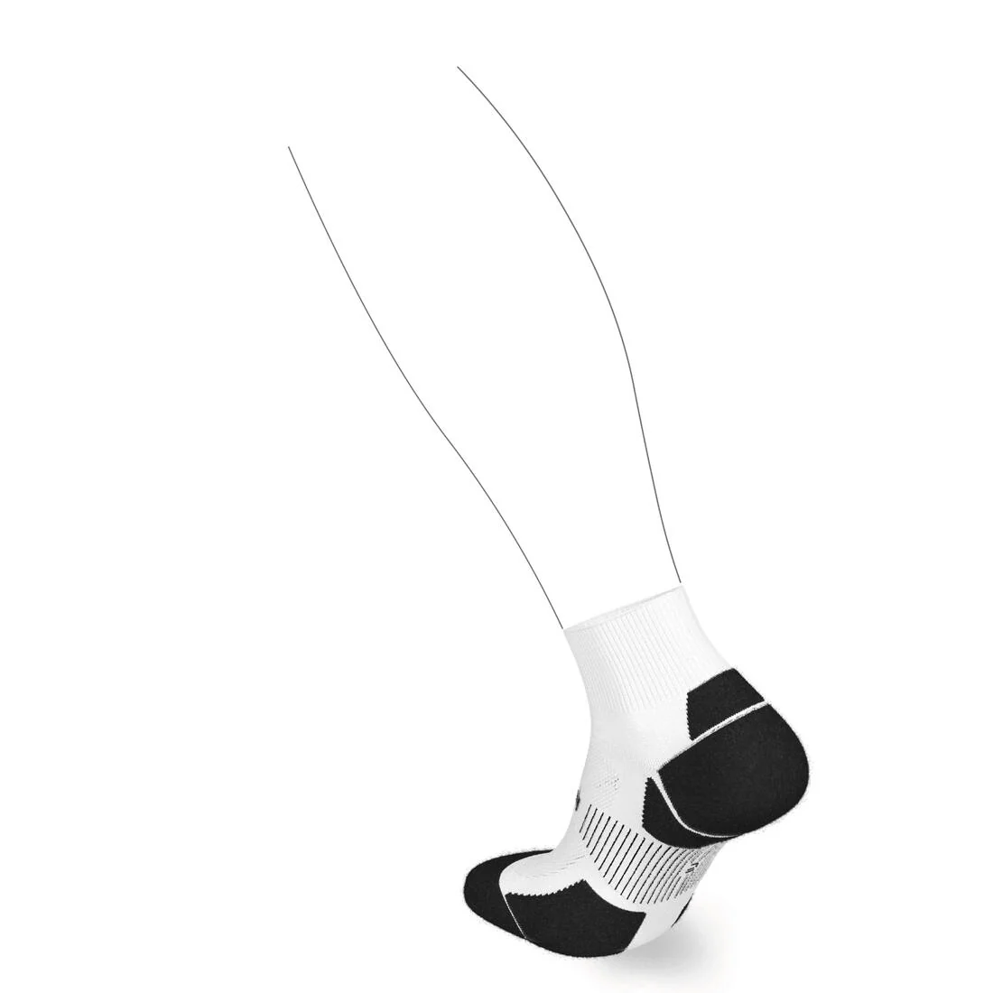 ECO-DESIGN RUN900 MID FINE RUNNING SOCKS - Image 2