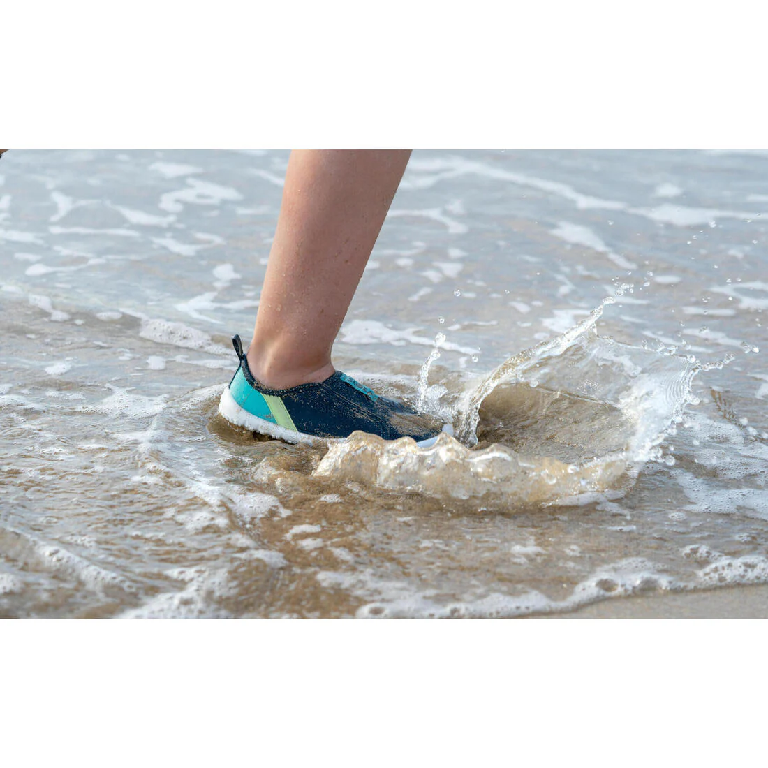 Elasticated Aquashoes for Kids - Aquashoes 120 - Lagoon blue - Image 10