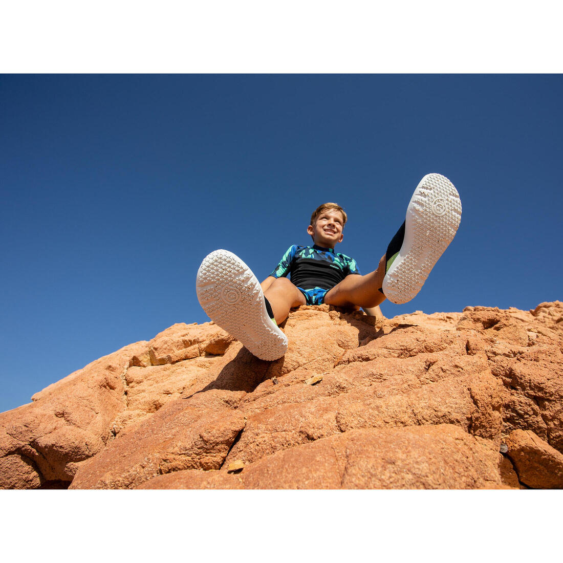 Elasticated Aquashoes for Kids - Aquashoes 120 - Lagoon blue - Image 13