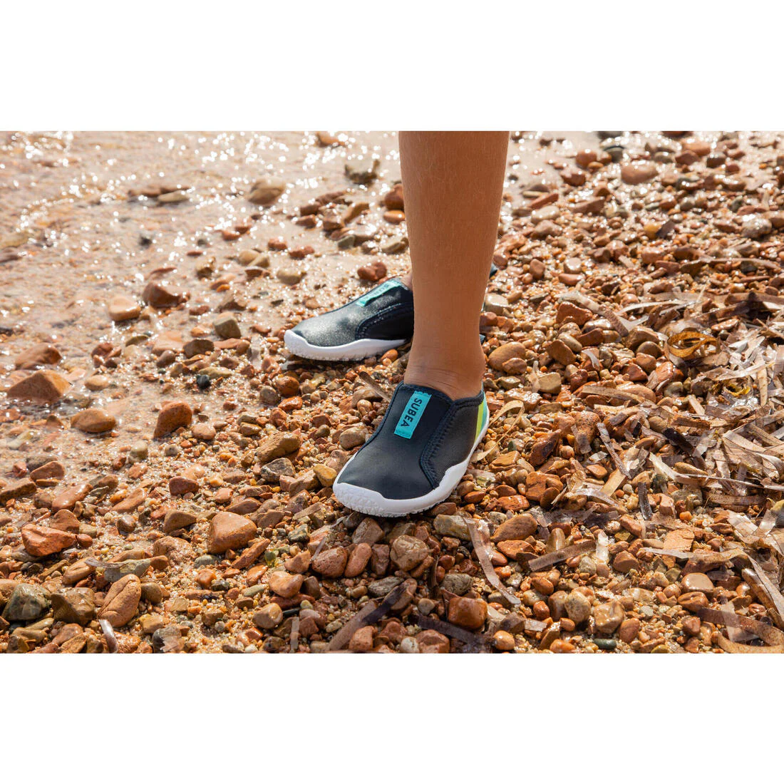 Elasticated Aquashoes for Kids - Aquashoes 120 - Lagoon blue - Image 14