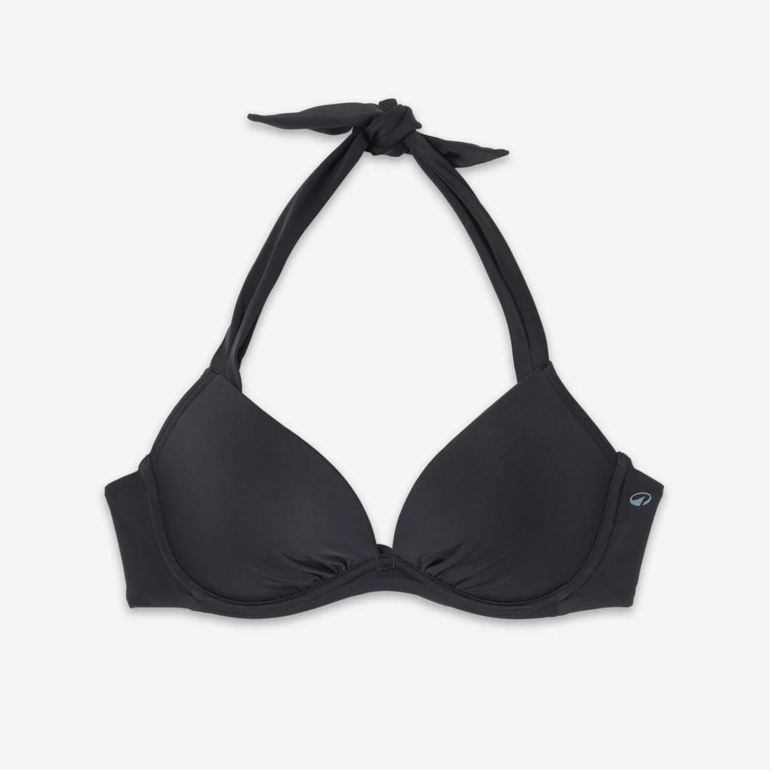 Elena Women’s Push-Up Swimsuit Top with Fixed Padded Cups - Black - Image 6