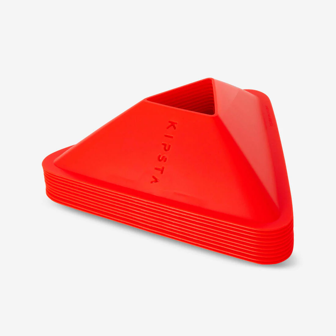 Essential Football Training Flat Markers 10-Pack - Orange - Image 3