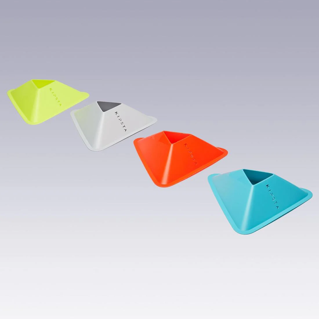 Essential Pack Of 40 Flat Markers - 4 Colours (Yellow, Orange, Grey, Blue) - Image 2