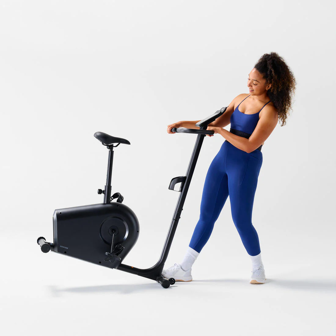 Exercise Bike with Motorised Resistance EB140 B, with Decathlon Warranty - Image 8