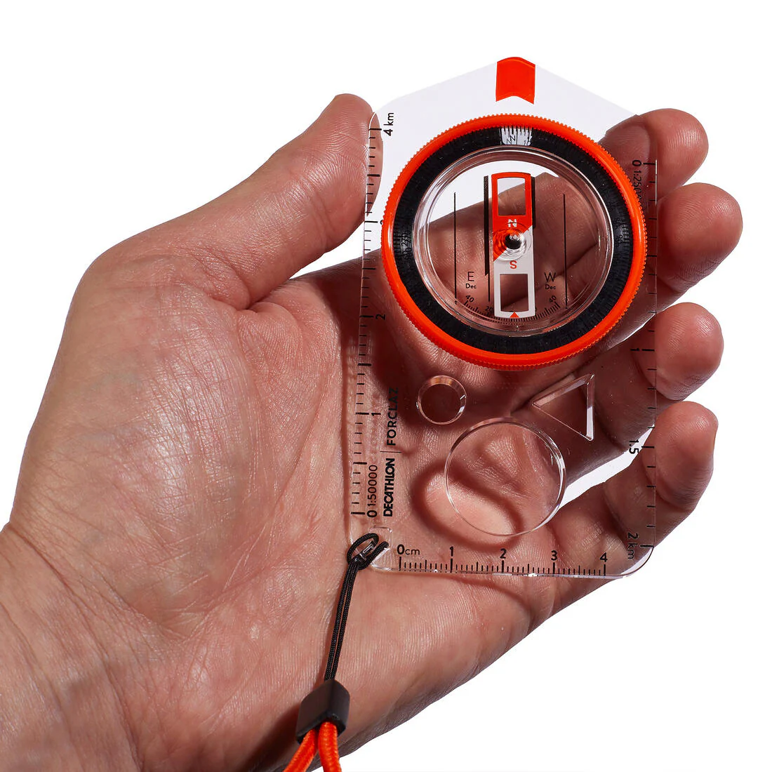 EXPLORER 500 BASEPLATE ORIENTEERING AND HIKING COMPASS - ORANGE - Image 5