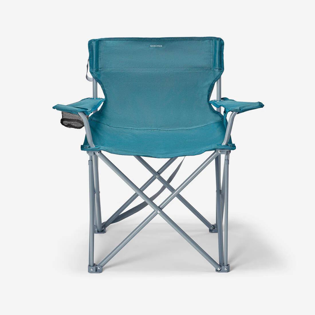 Extra-wide, comfortable folding camping chair, with armrests