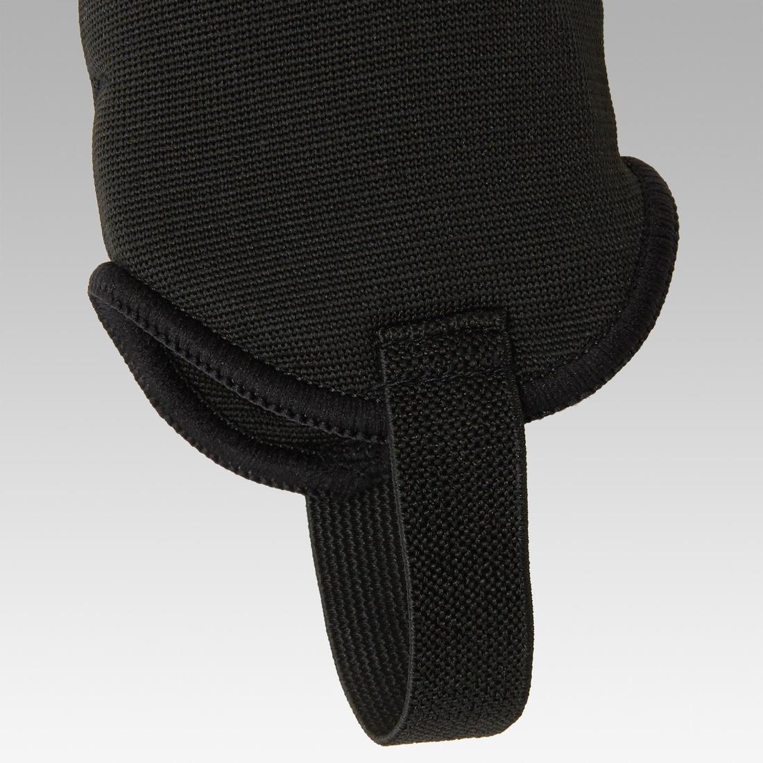F140 Adult Football Shin Pads - Black - Image 6