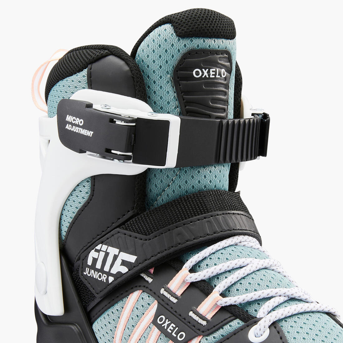 Fit 5 Jr Kids' Inline Fitness Skates - Blue/Coral - Image 8