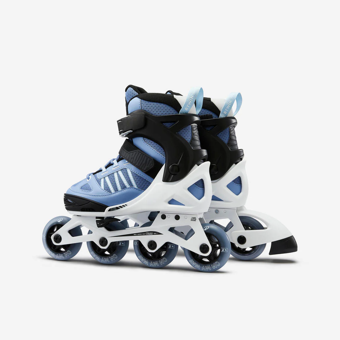 Fit 5 Jr Kids' Inline Fitness Skates - Blue/Coral - Image 9